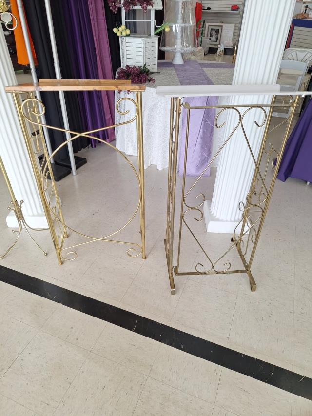 Where to rent STAND, GUEST BOOK WOOD BRASS in Conyers GA